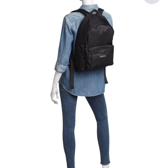 longchamp black backpack